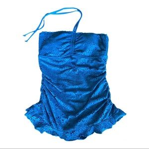 Mossimo teal crochet swimsuit
